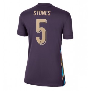 Fotbalové Dres Anglie John Stones #5 Dámské Venkovní Oblečení ME 2024 Krátký Rukáv